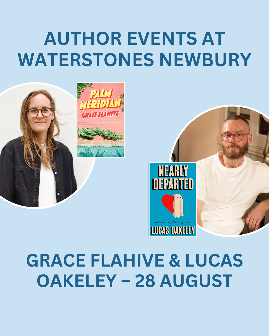 Featured image for “An Evening with Grace Flahive & Lucas Oakeley — Waterstones”