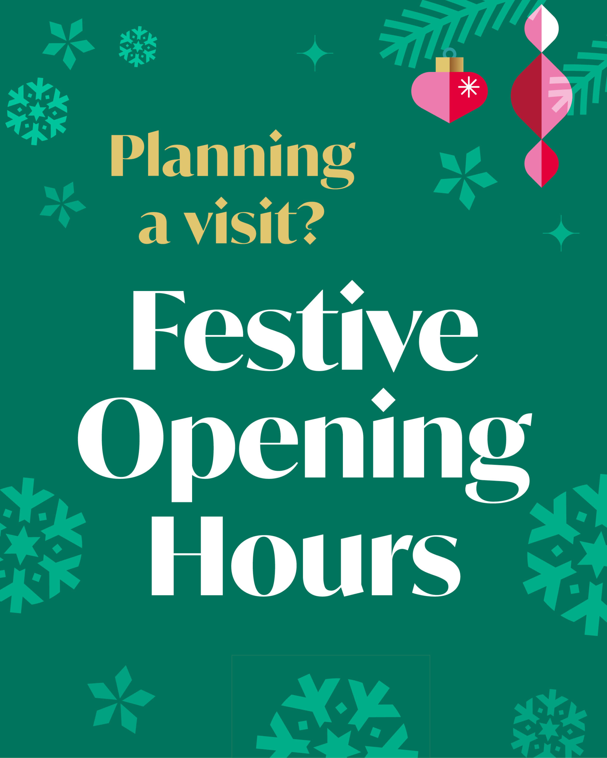 Featured image for “Christmas Opening Hours”