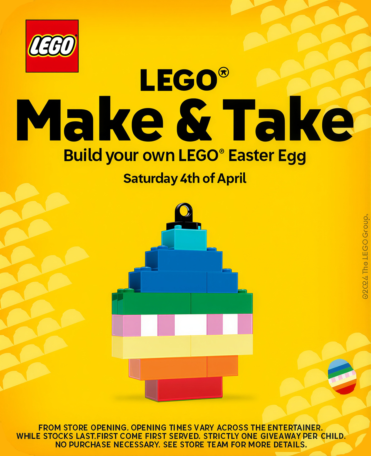 Featured image for “LEGO® Easter Make & Take at The Entertainer 🐣”