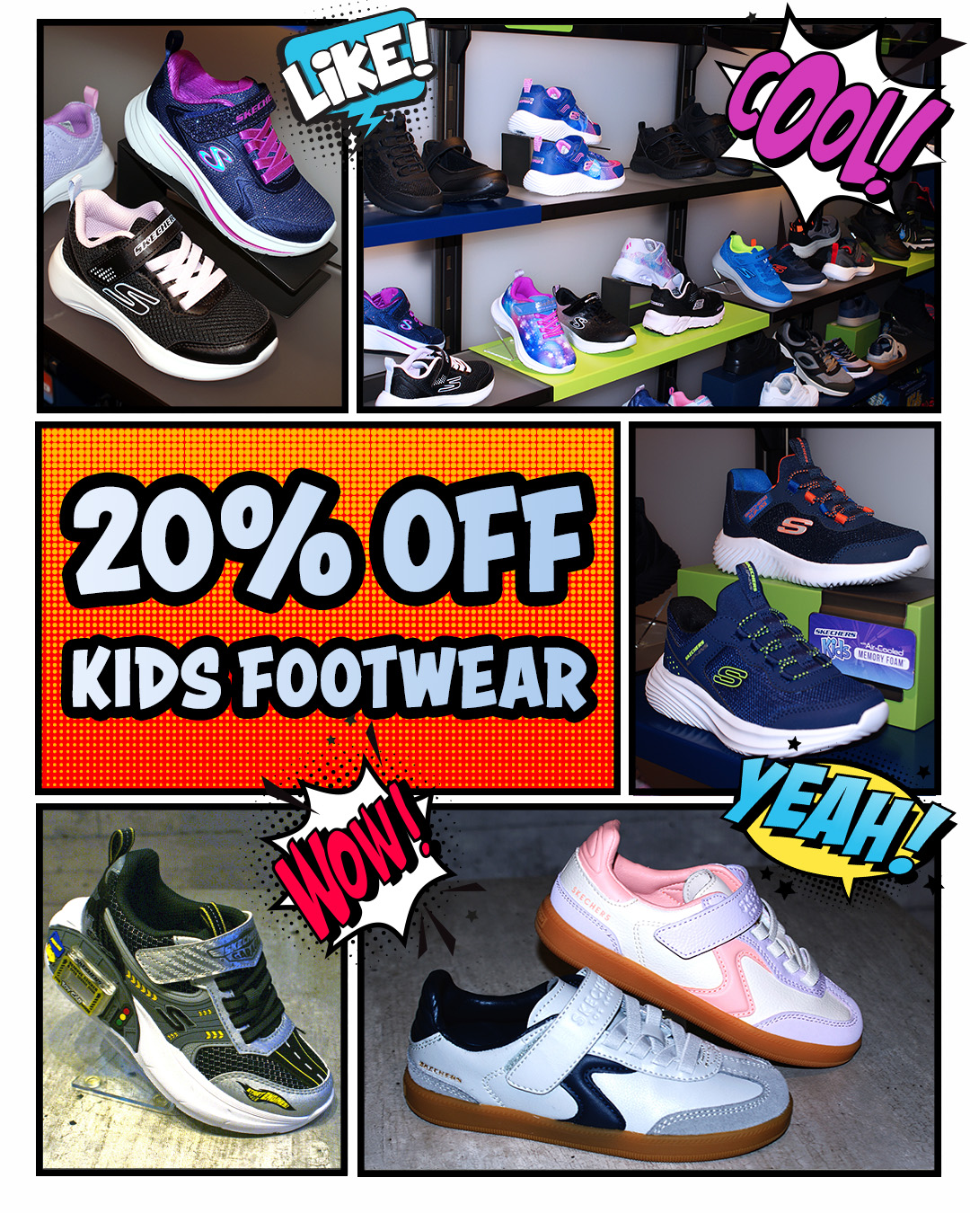 Featured image for “20% Off Kids’ Footwear at Skechers”
