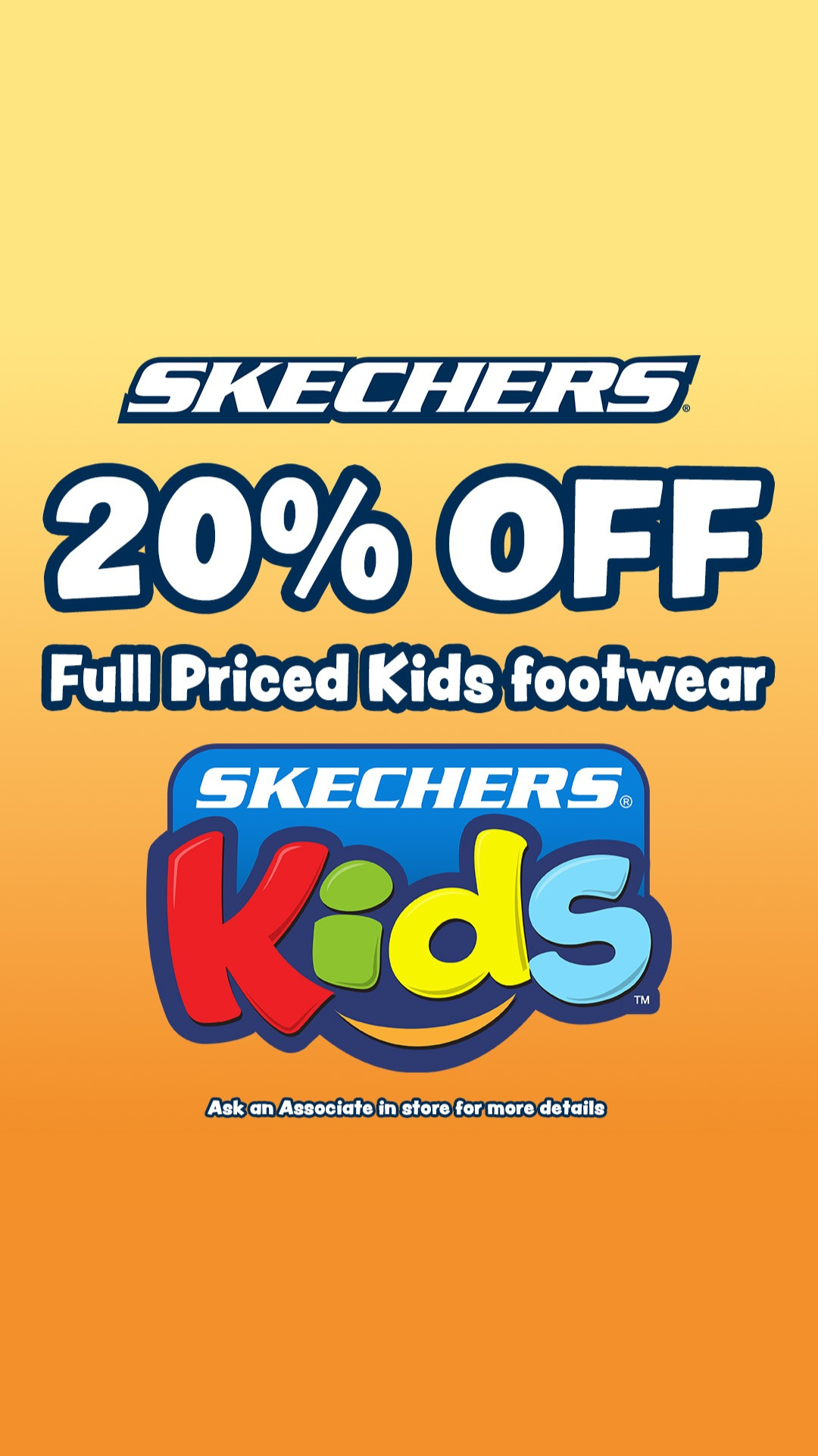 Featured image for “20% Off Kids’ Footwear at Skechers! ”